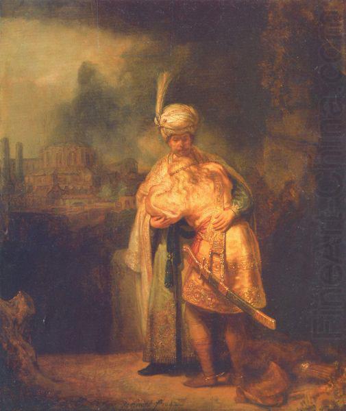 REMBRANDT Harmenszoon van Rijn Davids Abschied von Jonathan china oil painting image